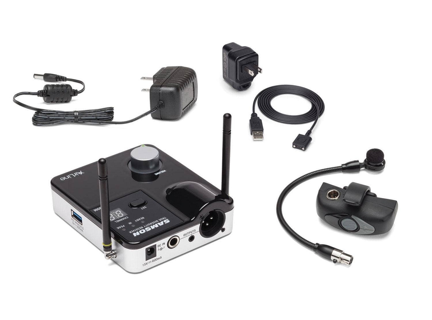 Sistema Inalámbrico UHF para Instrumentos de Viento Samson AWXm con Micro Transmisor