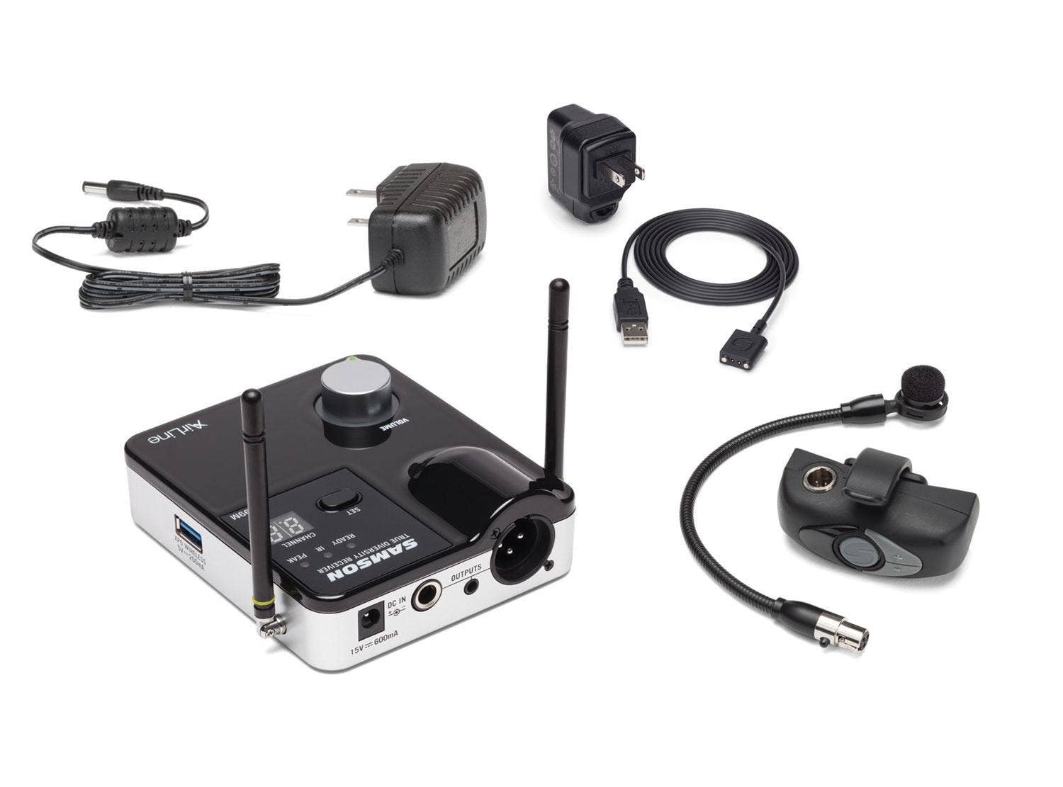 Sistema Inalámbrico UHF para Instrumentos de Viento Samson AWXm con Micro Transmisor