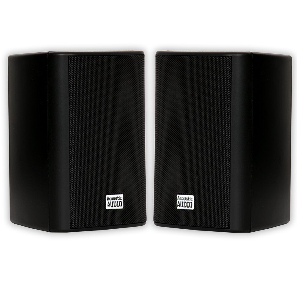 Bocinas de Interior y Exterior Acoustic Audio AA351B Negro Juego de 2