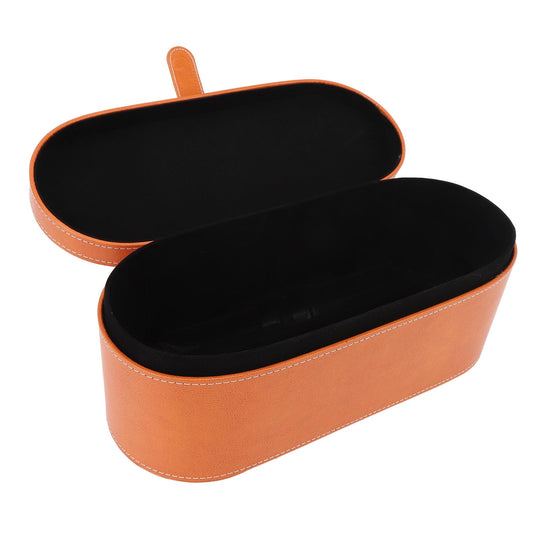 Bolsa de Viaje para Herramientas para el Cabello Resistente a Impactos, Elegante Caja de Almacenamiento de Cuero PU para Secador de Pelo, Portátil e Impermeable, Estuche de Viaje