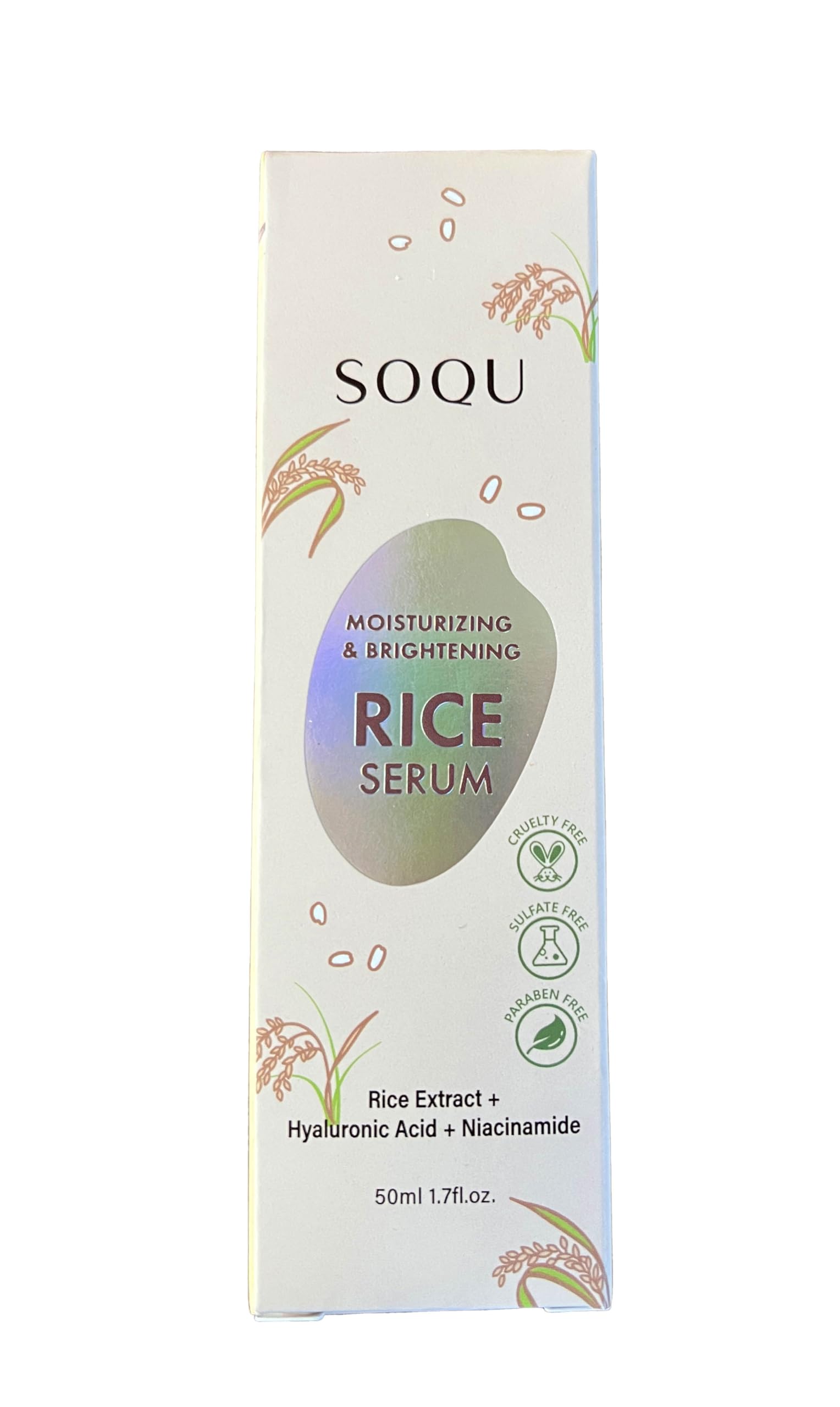 Suero de arroz hidratante e iluminador, 1,7 fl oz (paquete de 1)
