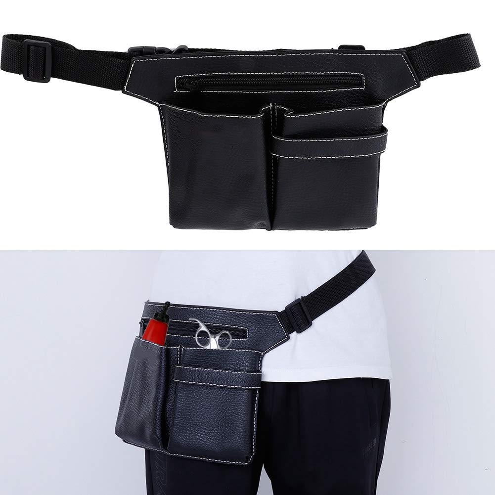 Bolso de Cintura del Peluquero Salon Barber Shears Riñonera, Peluquero Profesional Corte de pelo Cinturón Bolsa Peluquería Salon Tijeras Funda con Funda