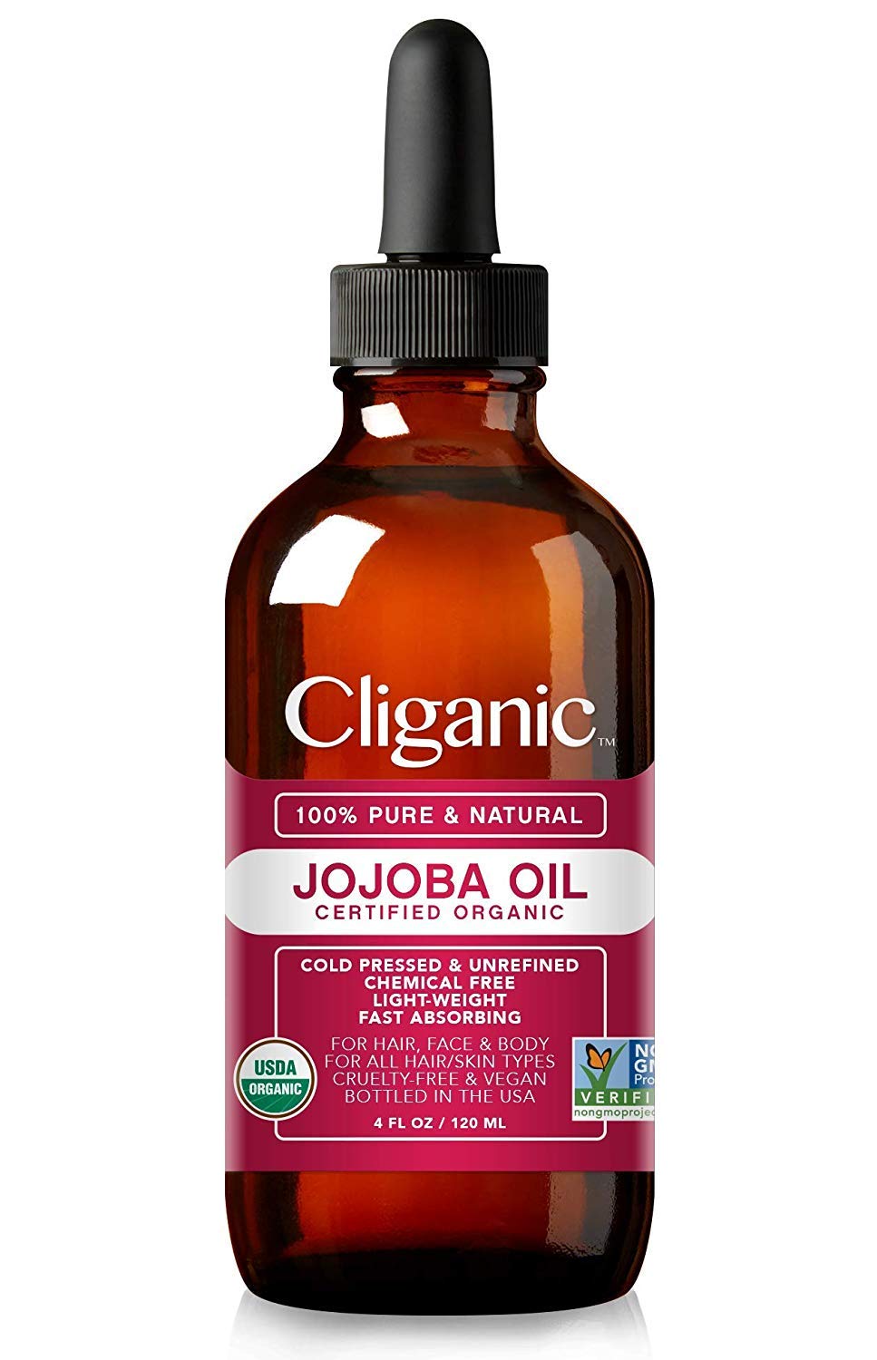 Aceite orgánico de jojoba certificado para hidratación de pelo y piel - 120 ml - ¡Gran descuento! - Producto natural para el cuidado de la piel y el cabello - ¡Oferta imperdible!