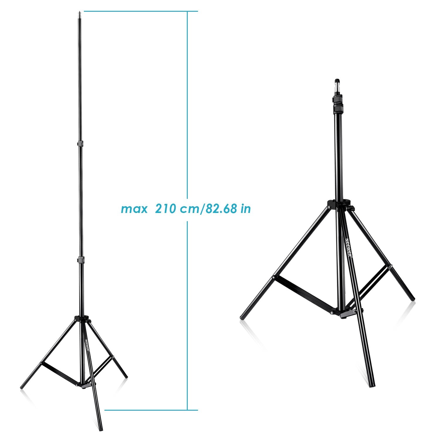Neewer® Kit de Tres Paraguas, 84 cm, Blanco, Suave, Plateado, Reflectante, Dorado, para Canon 430EX II, 580EX II, Nikon SB600 SB800, Yongnuo YN 560, YN 565, TT560, TT680