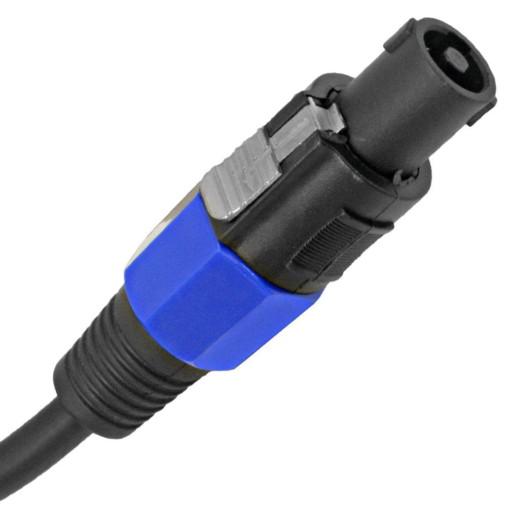 Cables de Extensión Speakon Seismic Audio Azul Par 6 Pies Profesional 12AWG Conductores