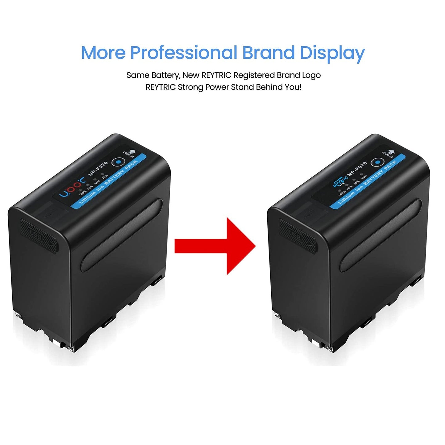 Batería Compatible Sony Negro 7800 mAh con Cable Micro USB para Cámara LED y Luz de Vídeo