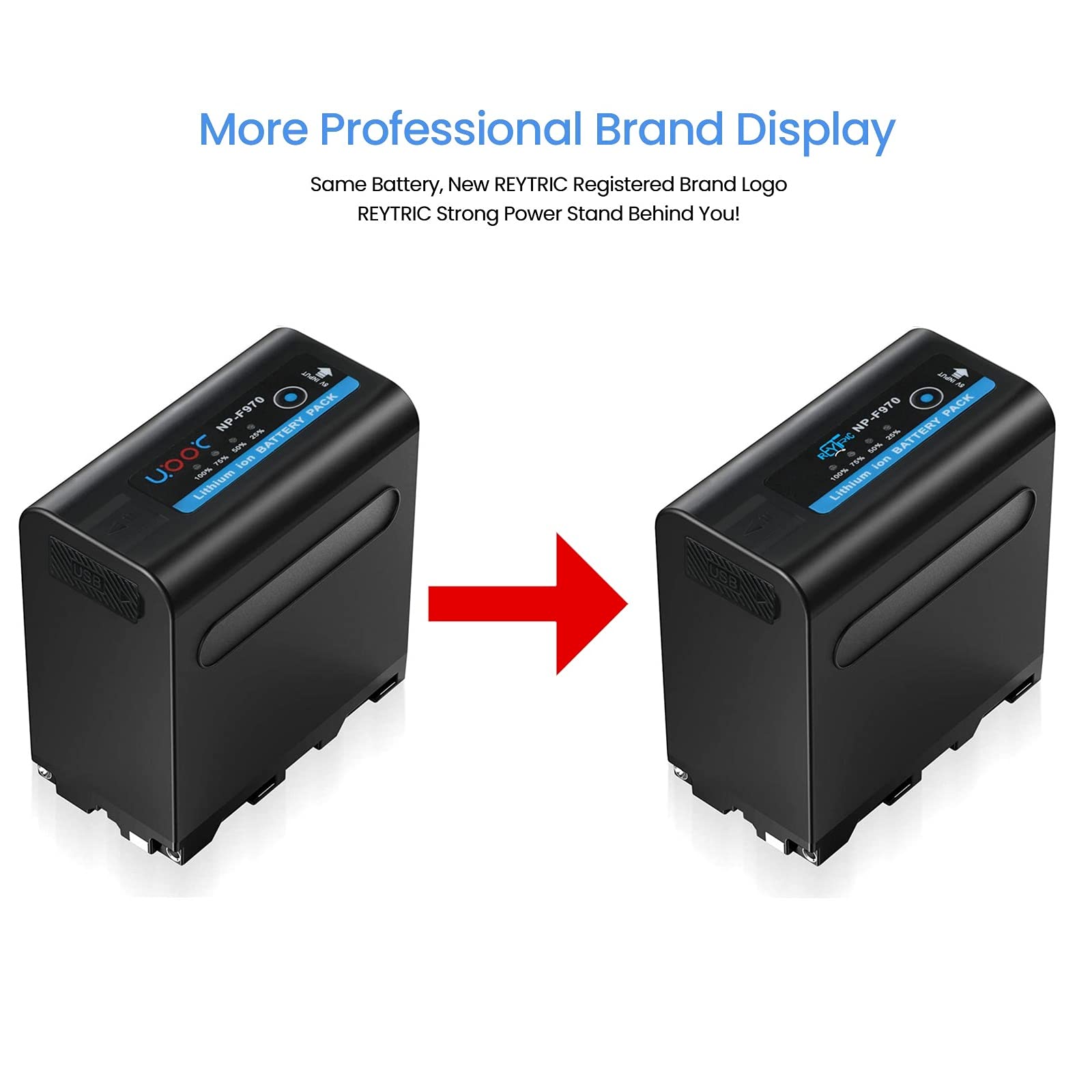 Batería Compatible Sony Negro 7800 mAh con Cable Micro USB para Cámara LED y Luz de Vídeo