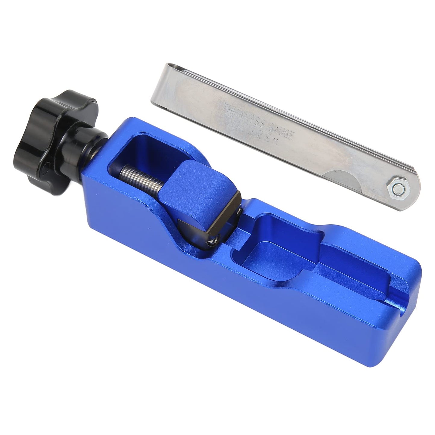 GYZOUKA Herramienta Universal para Separación de Bujías, 10mm, 12mm, 14mm, 16mm, Ajuste de Separación de Bujías con Galga de Espesores para 5671A (Azul)