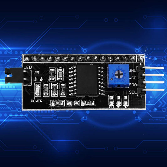 Placa Adaptador IIC/I2C YWBL-WH 5V Convertidor Módulo para 1602 LCD