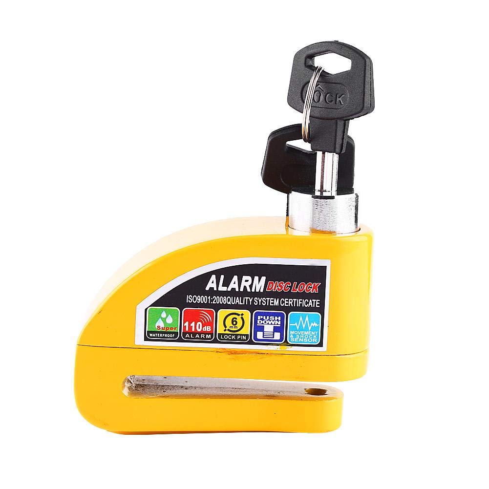 Candado Antirrobo de Disco con Alarma y Sensor de Movimiento para Bicicleta y Motocicleta
