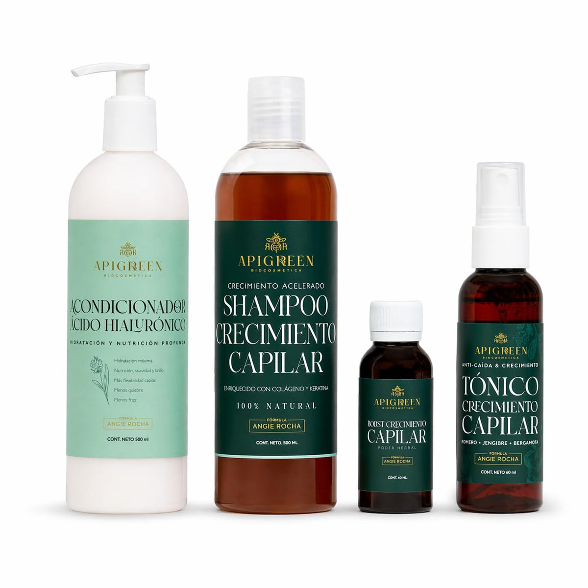 Kit Capilar Anticaída Apigreen Boost para Crecimiento y Fortalecimiento del Cabello
