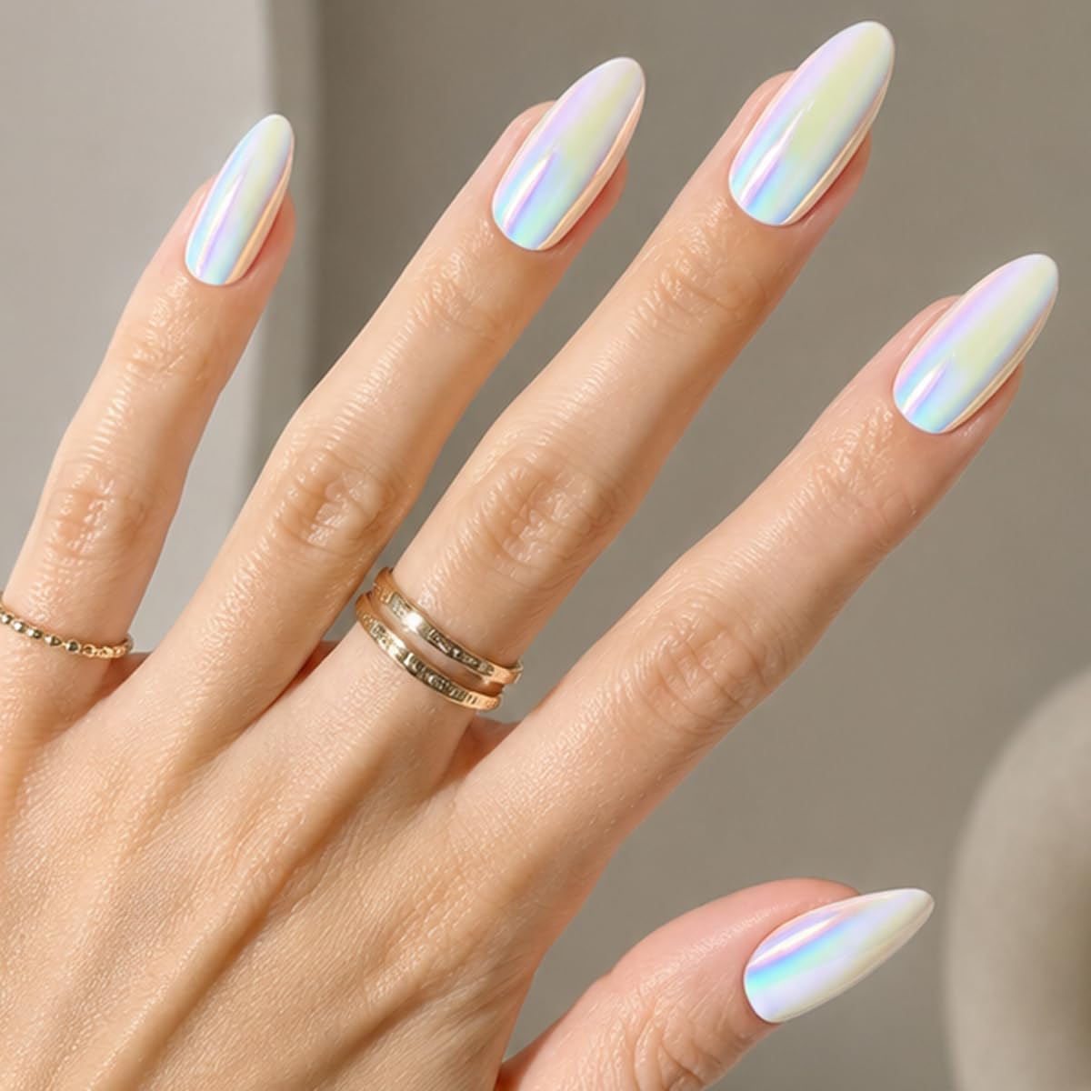 Olive & June Uñas postizas Maximalist Instant Mani (con pegamento) | 42 uñas postizas, 21 tamaños | No tóxicas, de larga duración, grandes, llamativas, de aspecto realista | Calidad de salón |