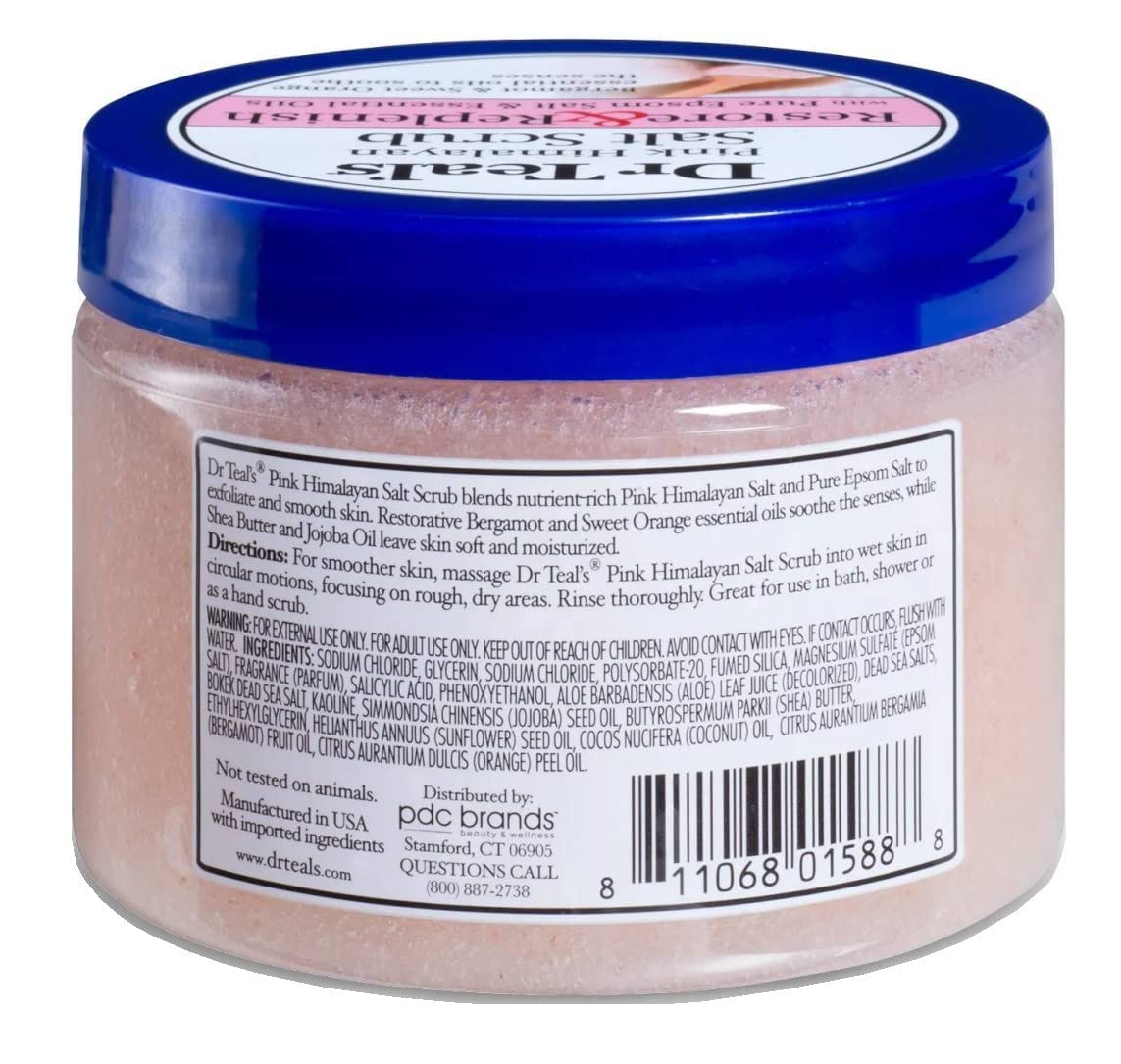 Dr Teal's Dr. Teal's Salt Scrub Pink Himalayan Restore 16 Ounce Jar