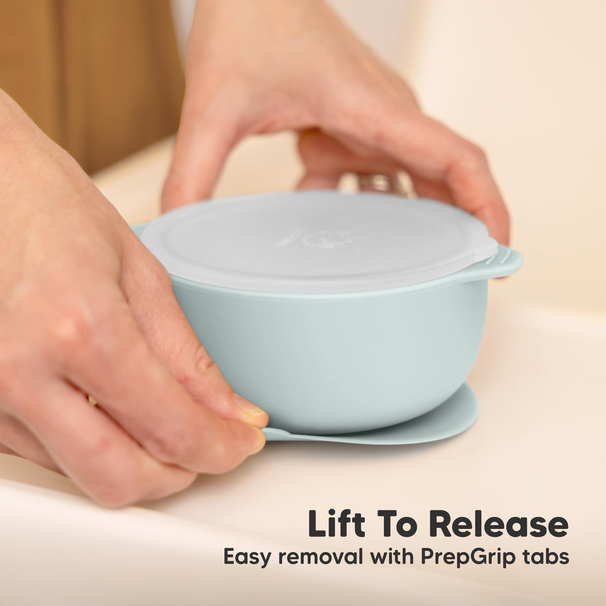 KeaBabies - Juego de 2 cuencos para bebé con succiones, tapas, cuencos de succión de silicona para bebés, niñas, niños, silicona de grado alimenticio, sin BPA, aptos para lavaplatos, esenciales para