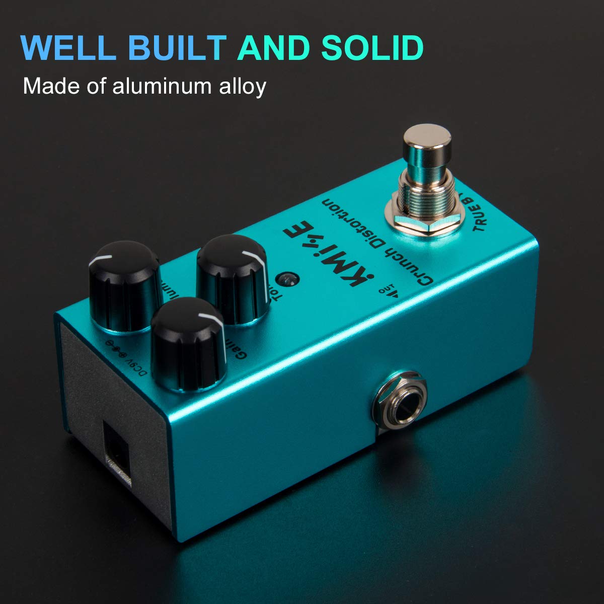 lotmusic Pedal de efectos de guitarra eléctrica Mini tipo único DC 9V True Bypass (Crunch Distortion)