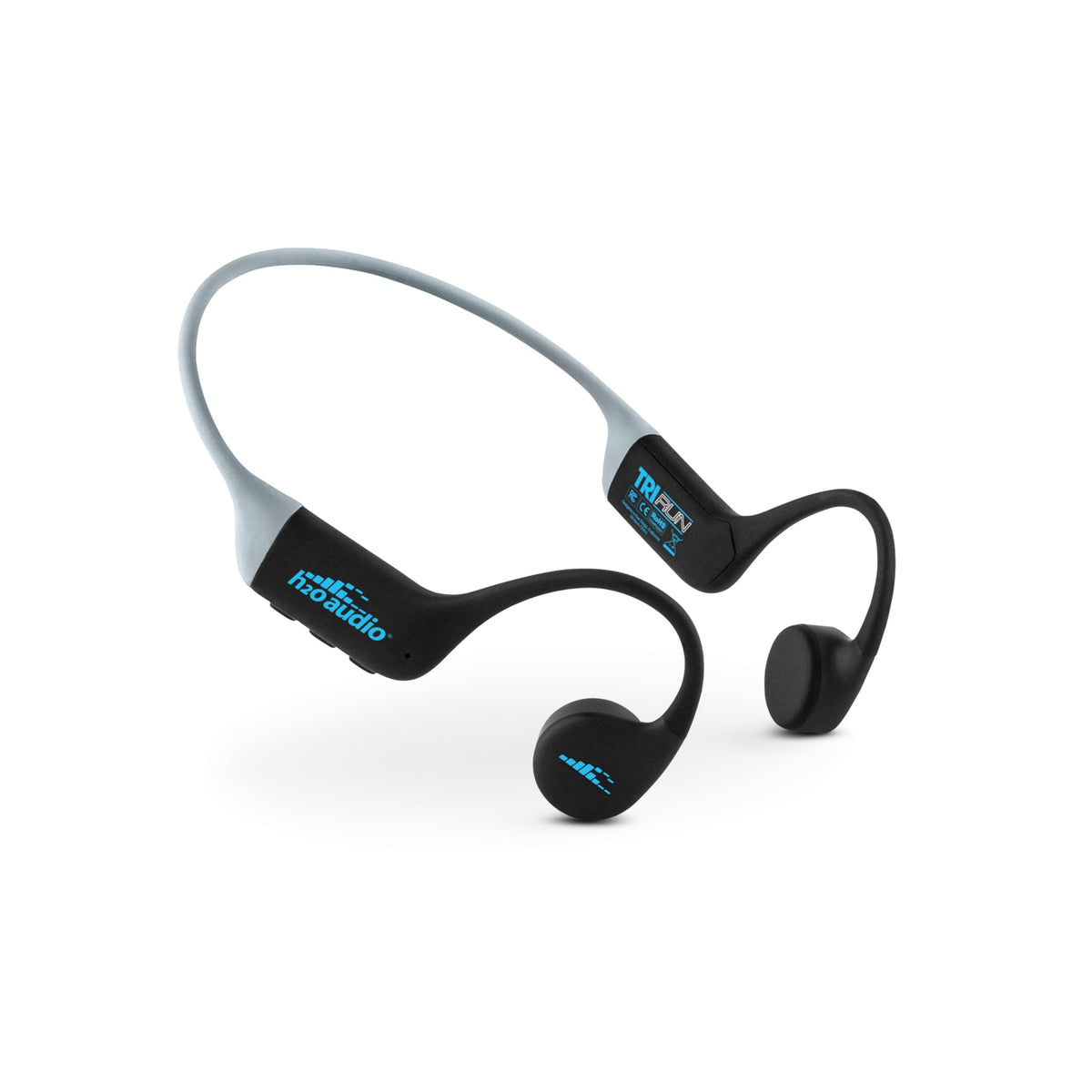 Auriculares de Conducción Ósea H2O Audio Azul a Prueba de Sudor para Deporte Multidisciplinario