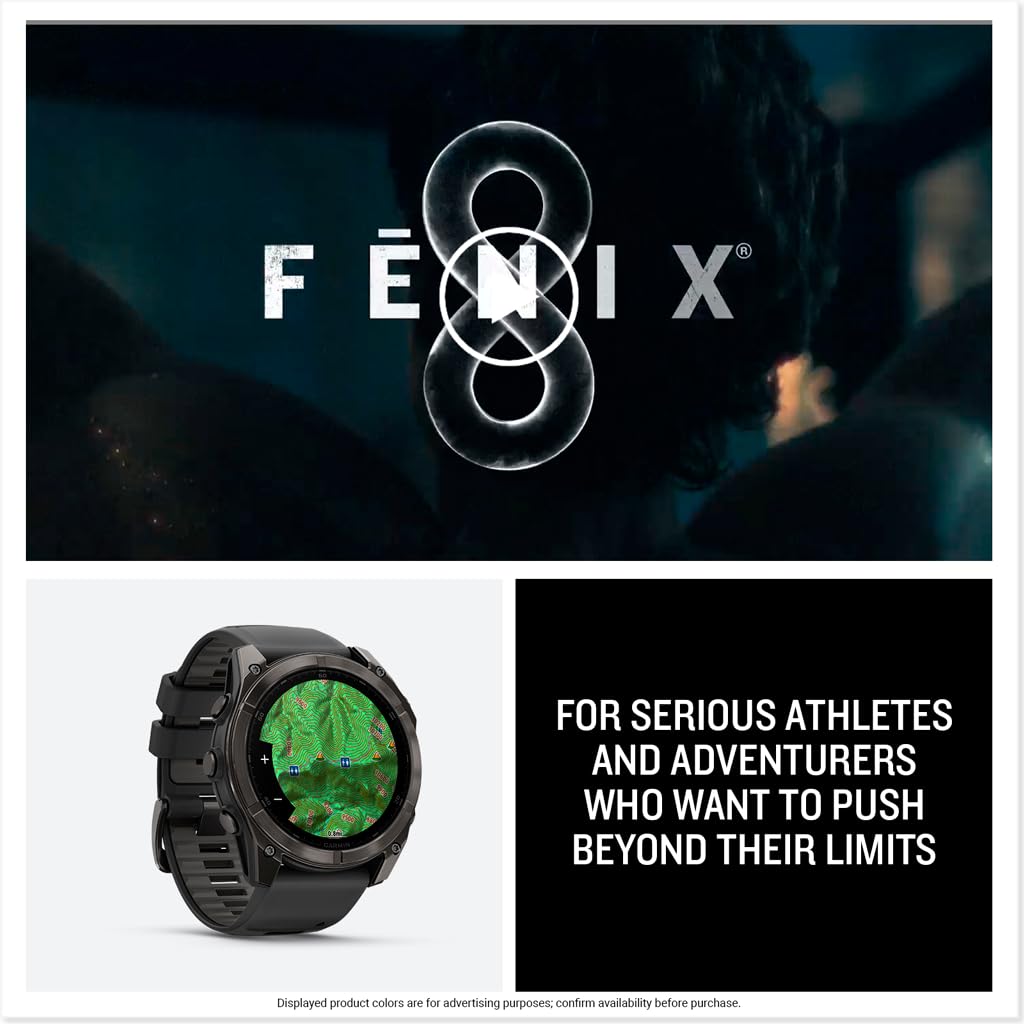 Reloj Garmin Fenix 8 Zafiro Amoled Carbon Gray Pebble Gray