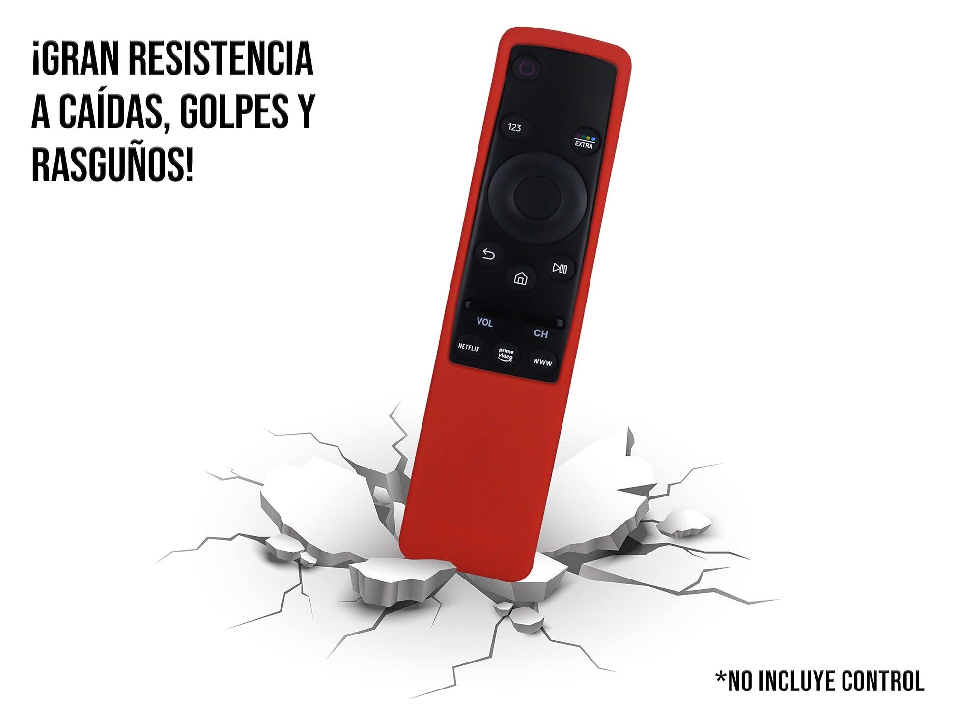 LIDERT Funda Protectora Compatible con Samsung Smart TV BN59-01242A BN59-01266A BN59-01241A BN59-01266A BN59-01259E BN59-01260A Control Remoto (Rojo)