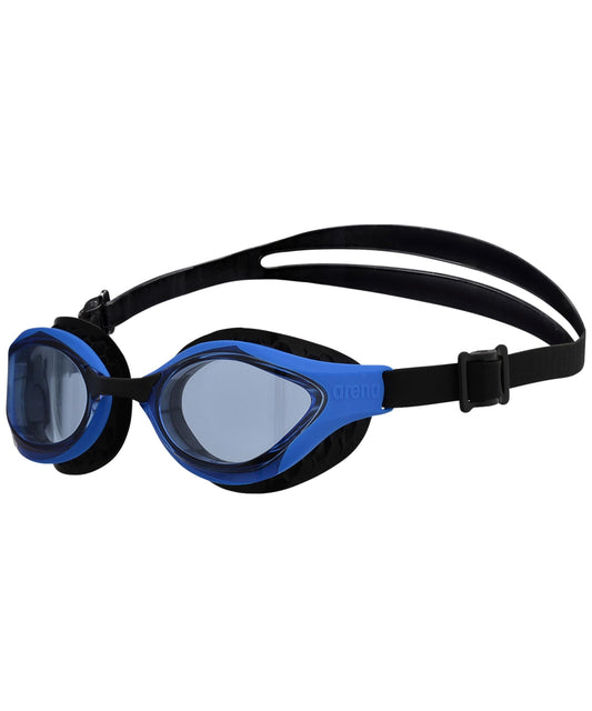 ARENA - anteojos de natación unisex para adultos con ondas de aire, antivaho, para hombres y mujeres, con sellos acolchados, comodidad superior, lentes sin espejo, azul/azul/negro