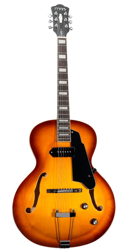 MARS Guitarra Eléctrica Archtop P90 (Violin Sunburst)
