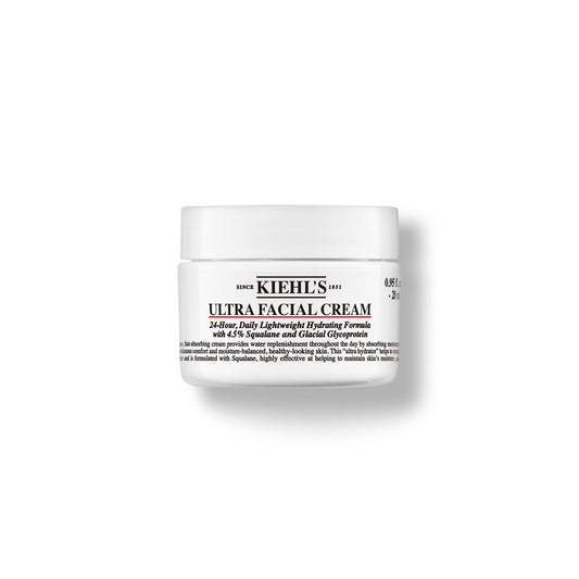 Kiehl's Ultra Facial Face Cream, hidratante facial ligero no graso que deja la piel 2.3 veces más hidratada al instante, fortalece la barrera de la piel, Sin Alcohol, Con 4.5% de Escualano, 28 ml