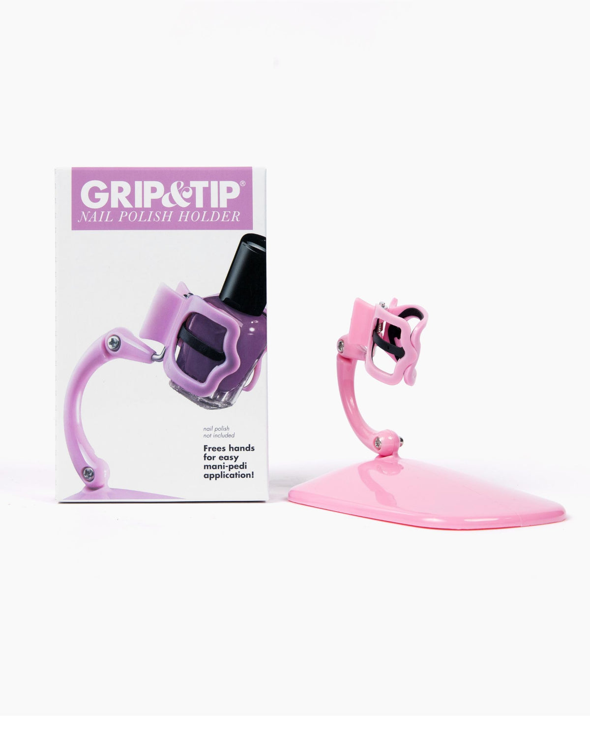 Soporte para botella de esmalte de uñas, soporte inclinado antiderrames para pintura de uñas, herramienta de arte de uñas de agarre y punta, accesorio de esmalte de uñas rosa para manicura y pedicura
