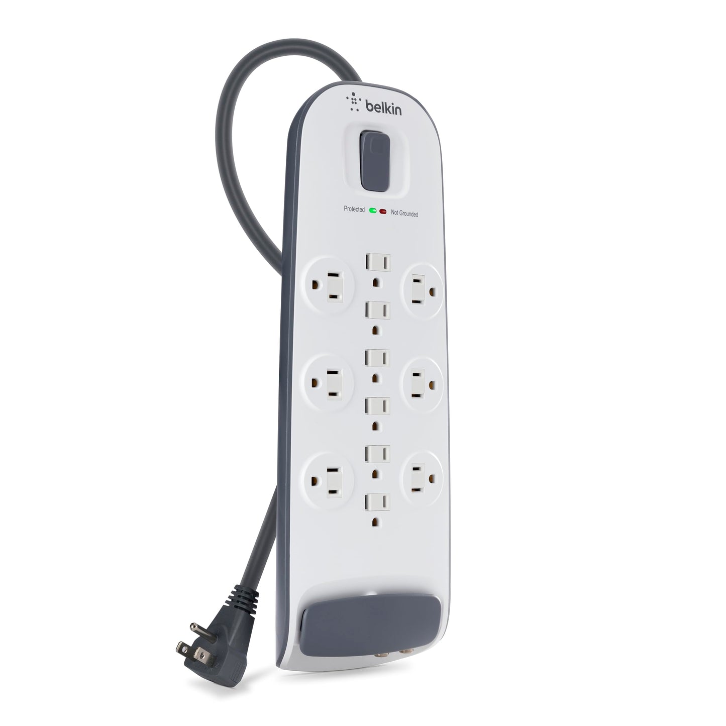 Belkin supresor de tensión con 12 salidas con cable y satélite; protección telefónica