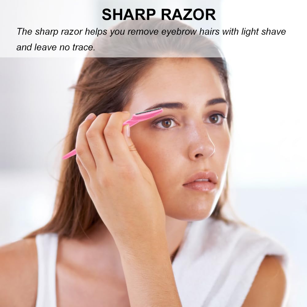 66PCS Eyebrow Razor and Face Razor For Women and Men, Eyebrow Hair Trimmer and Shaver with protective cover,safe and newbie friendly