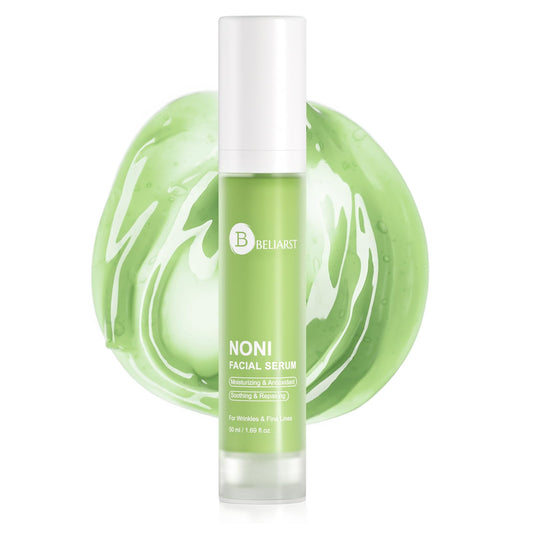 BELIARST Noni Ampoule, Noni Ampoule Essence With Noni Extract, Hyaluronic Acid & Vitamin E, Moisturizes, Soothes, Eliminates Wrinkles & Fine Lines, 1.69 Fl Oz