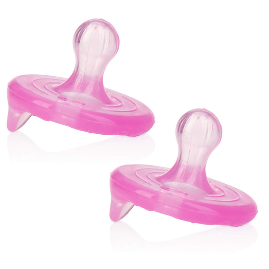 Chupon Estilo Cereza 100% De Silicon Rosa/Morado