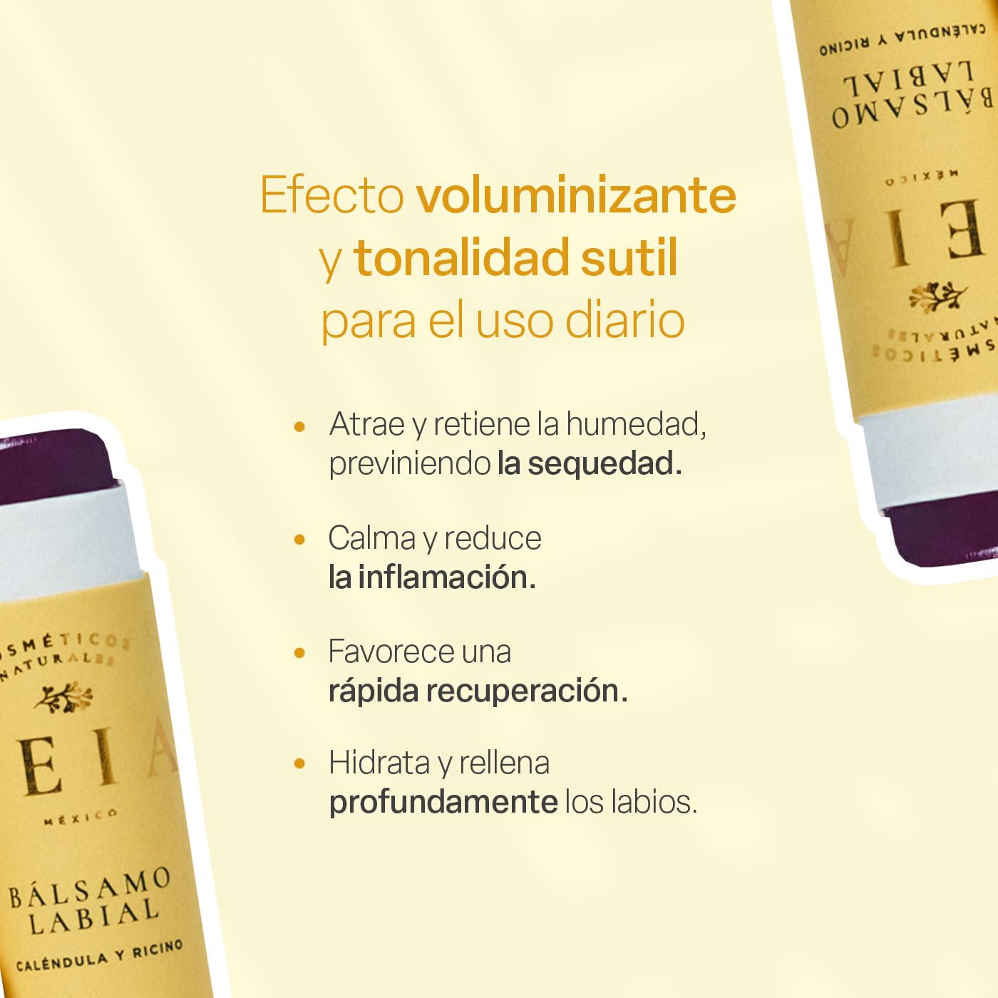 Bálsamo Labial TEIA COSMETICOS Violeta Humectante de Ingredientes Naturales