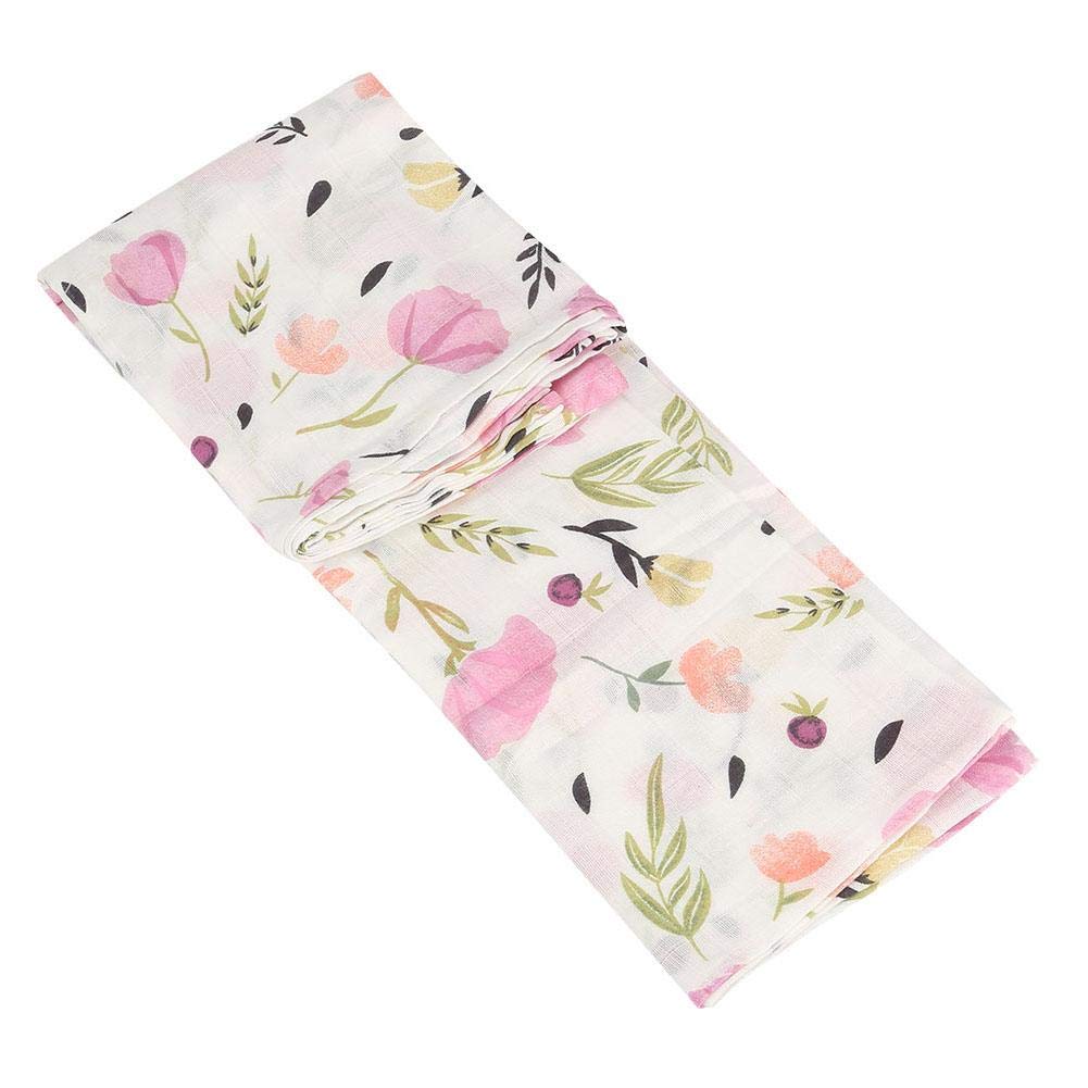 Manta Swaddle de muselina Ultra Soft Bamboo Cotton Baby Swaddle Gran manta de recepción orgánica para niños y niñas(#4)