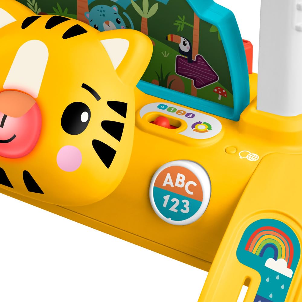 FISHER-PRICE, Andadera para Bebés de Dos Lados Primeros Pasos, Juguete para Bebé, 6 Meses en Adelante, Juguete de aprendizaje interactivo que crece con tu bebé