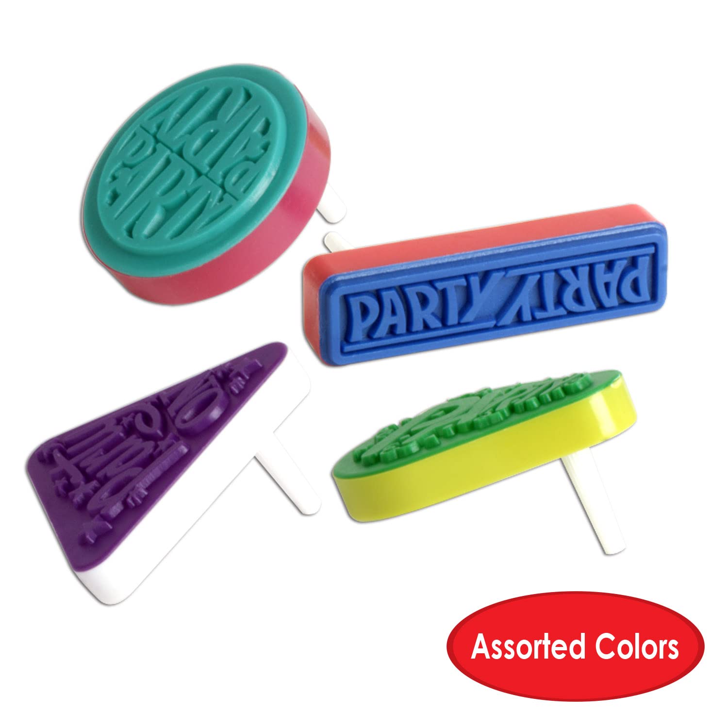 Beistle Racket Raise 'n Noisemakers, Multicolor, Pack of 4 Items