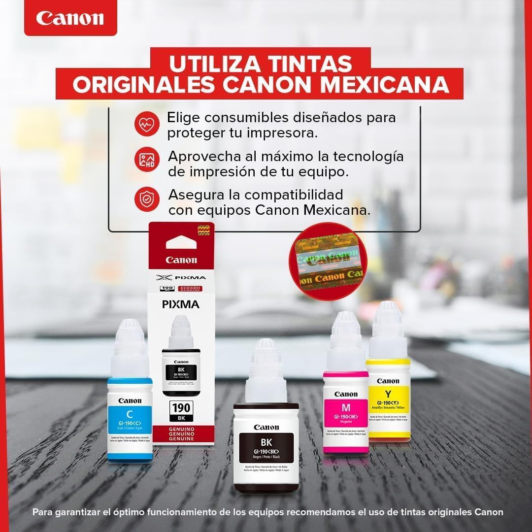 Canon Botella de Tinta GI-190 BK 135 ml