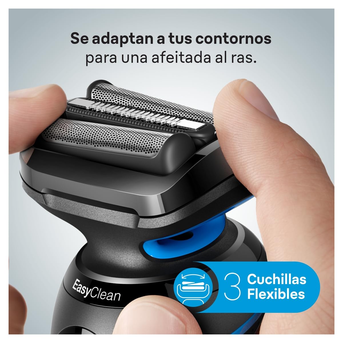 BRAUN Series 5 Afeitadora Eléctrica Para Hombre, Afeitado Al Ras, Uso en Seco y Humedo, Incluye Recortar de Precisión, 50min Batería + Carga Rápida