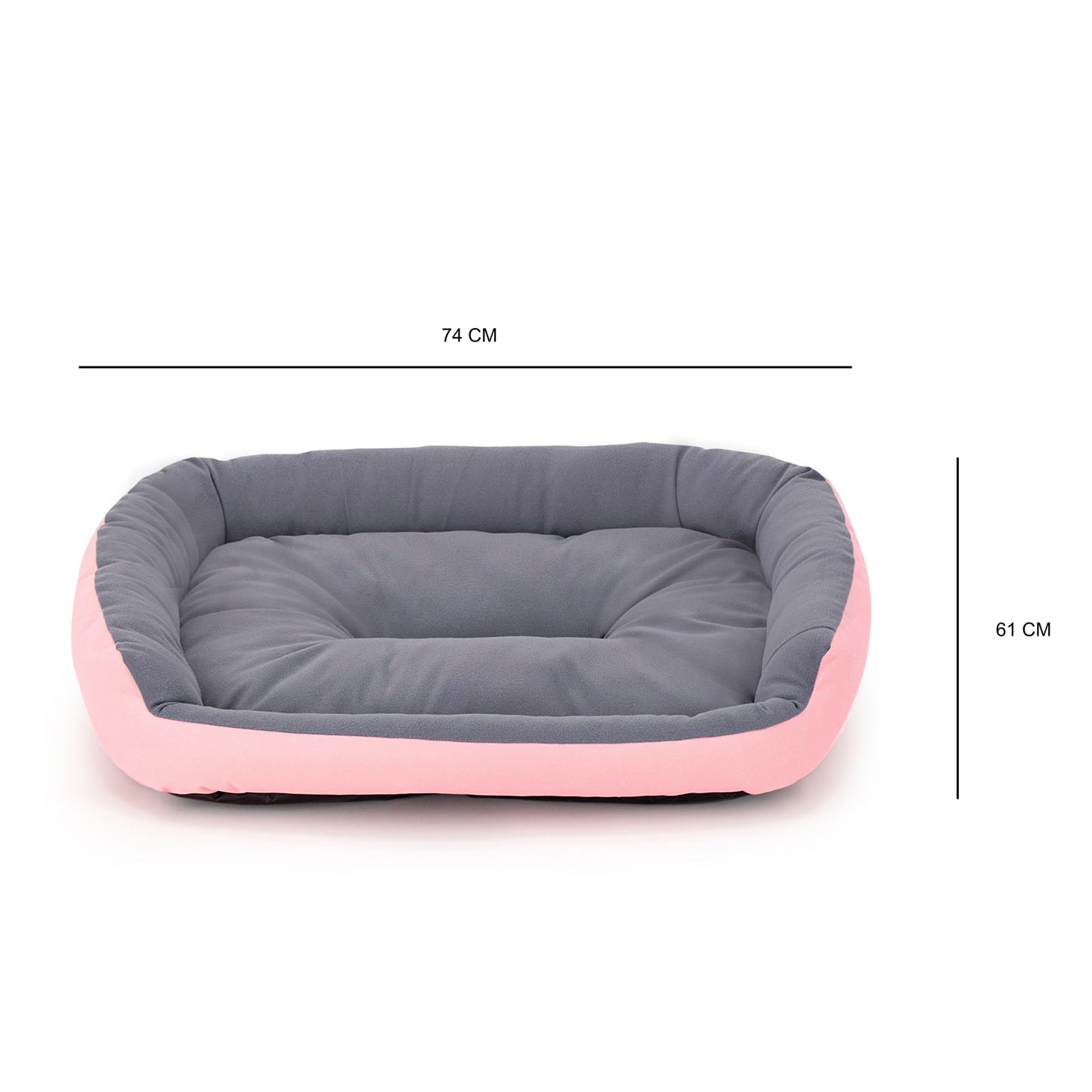 Cama para Perro PETS APPAREL HILLS Rosa Resistente y Confortable