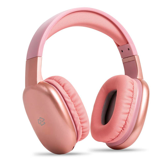 Audífonos Diadema STF Rosa Inalámbricos Conexión 5.0 y Micrófono Incorporado