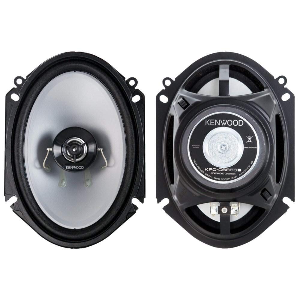 Altavoces Estéreo Kenwood Negro 6X8 250 W 2 Vías para Coche