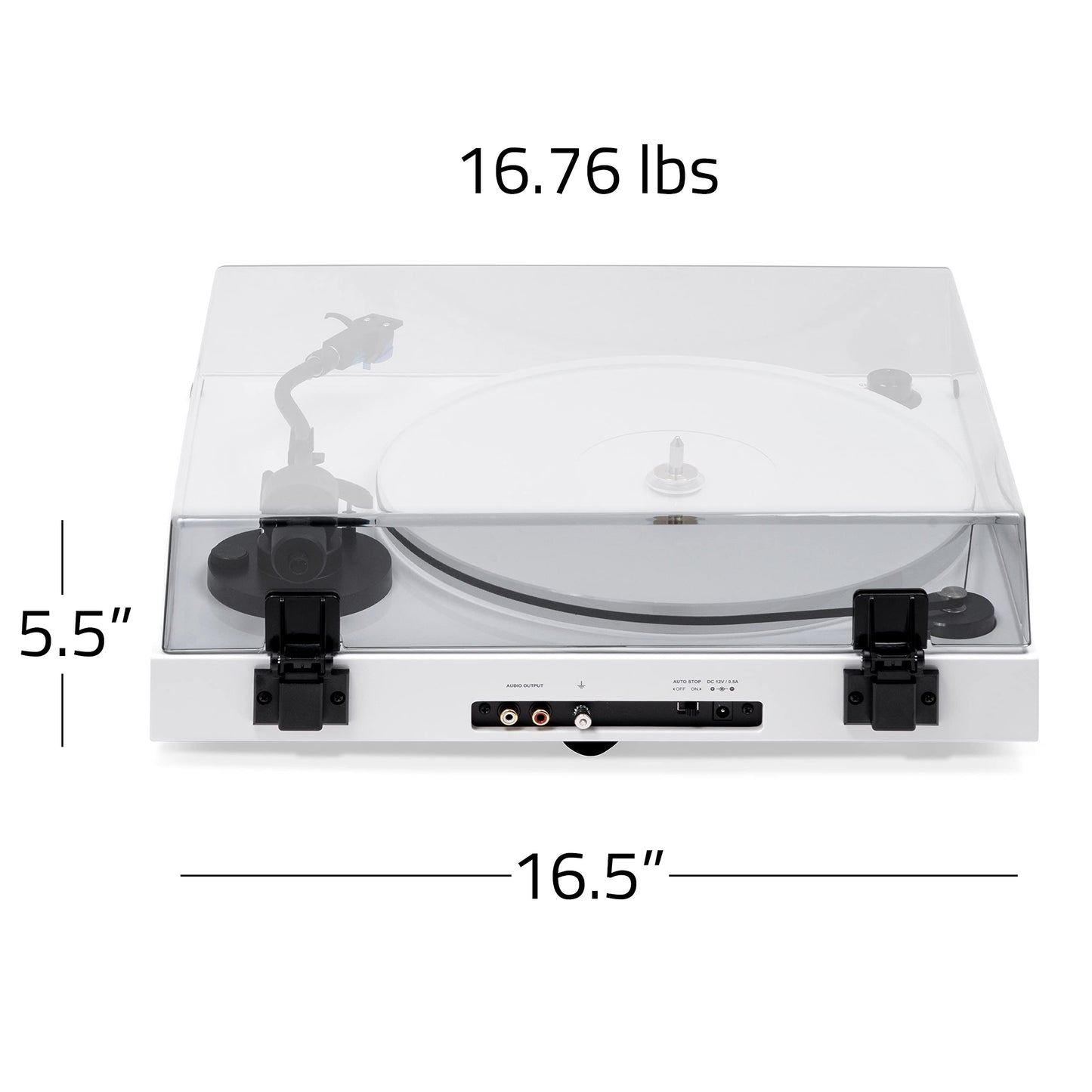 Fluance RT85N Tocadiscos de Vinilo de Referencia de Alta Fidelidad Reproductor de Discos con Cartucho Nagaoka MP-110, Plato Acrílico, Motor de Control de Velocidad, Base de Madera MDF de Alta Masa