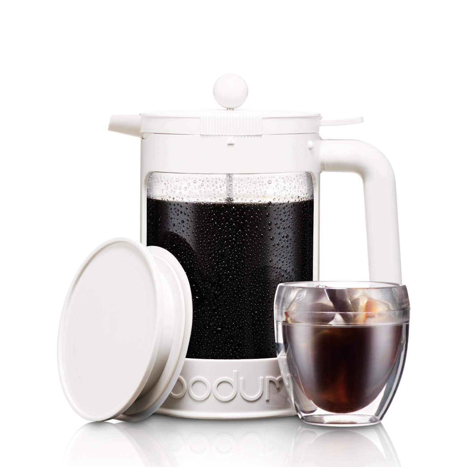 Bodum Bean Set Cafetera de café helado, Blanca, 12 Tazas/ 1.5 litros