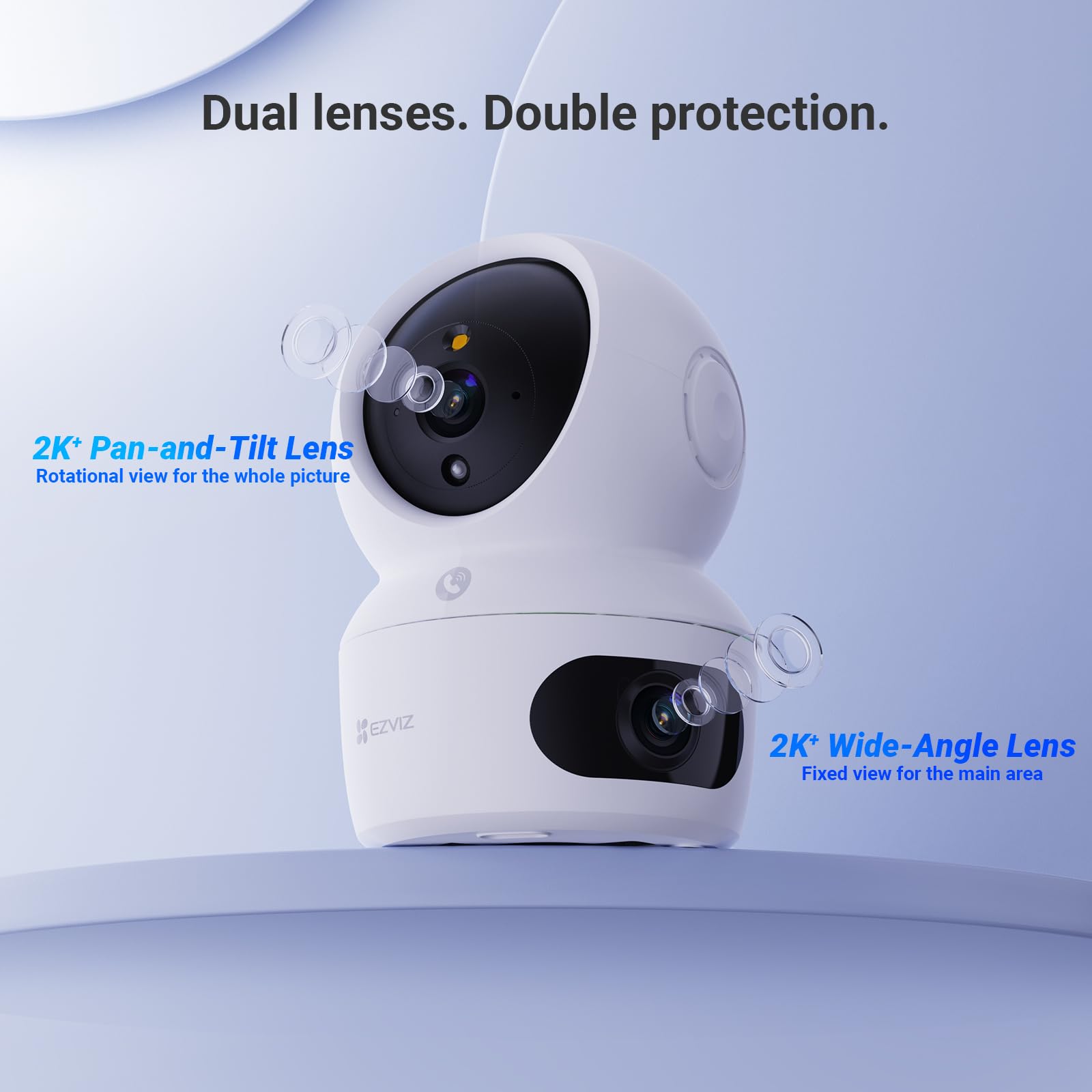 Cámara IP Domo EZVIZ H7C Dual 4MP Doble Lente Visión Nocturna WiFi Visión 360º Micro SD