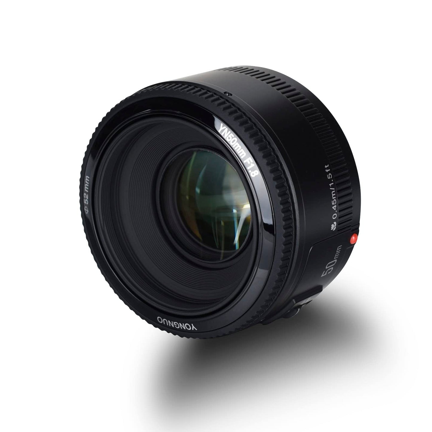 YONGNUO YN50mm F1.8 Lente de gran apertura de enfoque automático compatible con cámara Canon EF Mount EOS