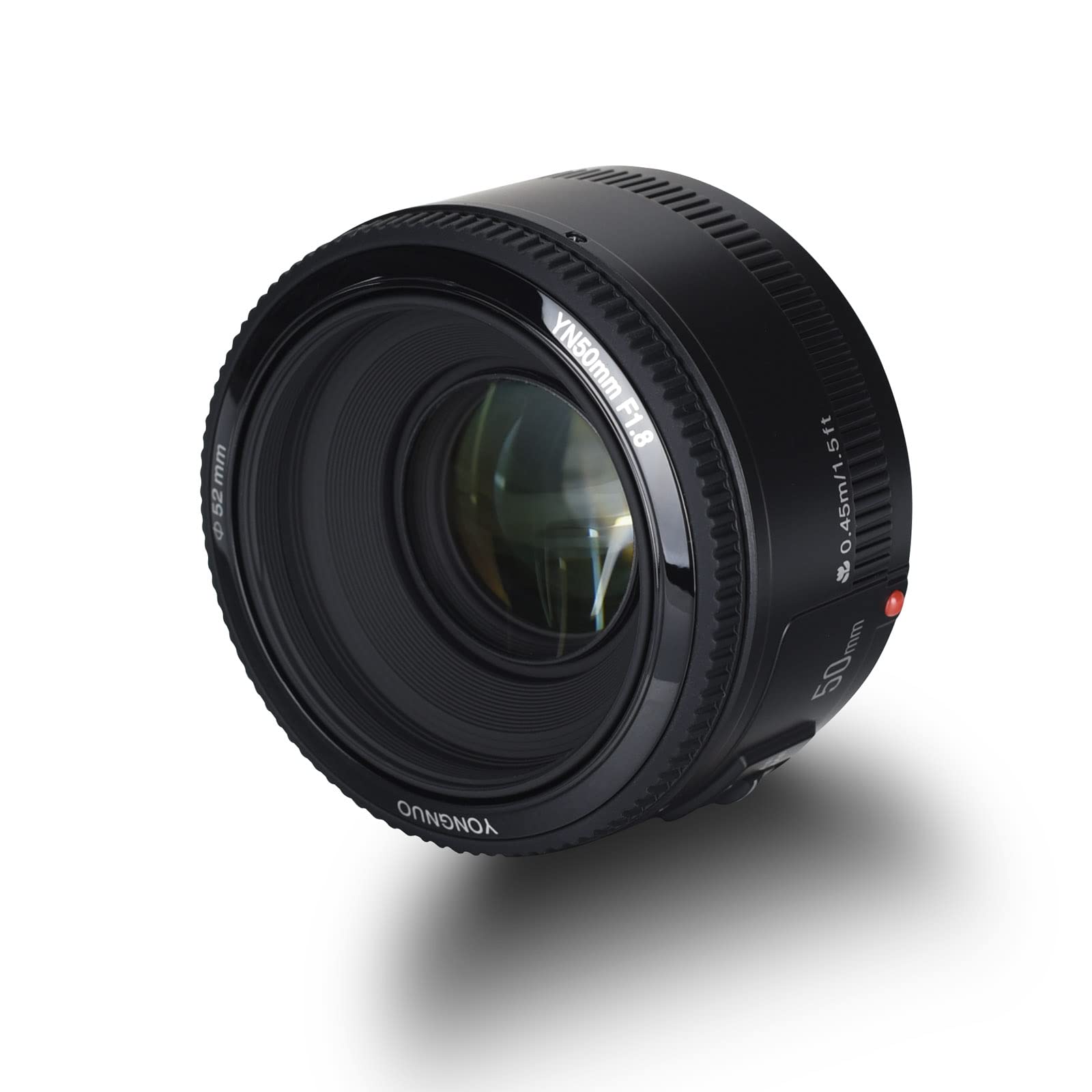 YONGNUO YN50mm F1.8 Lente de gran apertura de enfoque automático compatible con cámara Canon EF Mount EOS