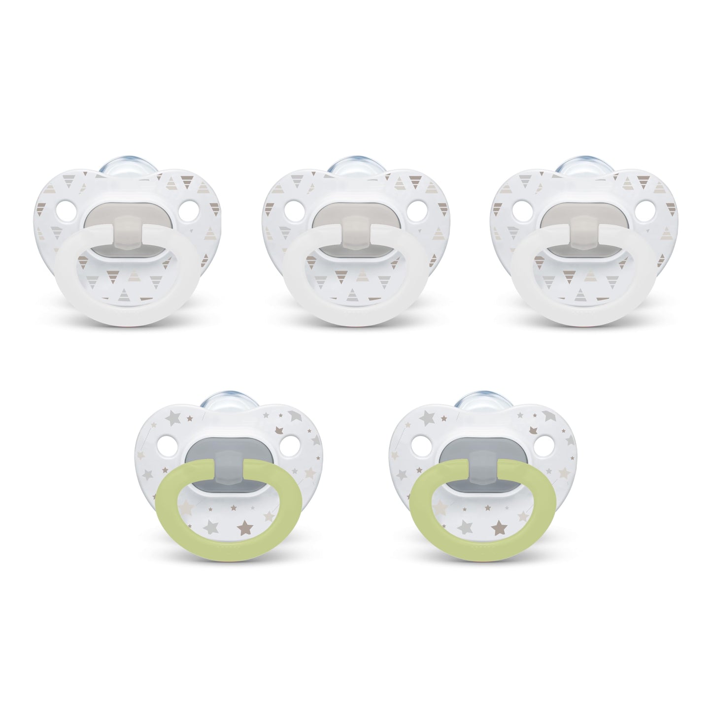 Chupetes de Ortodoncia NUK Atemporales Multicolor para Bebés 0-6 Meses