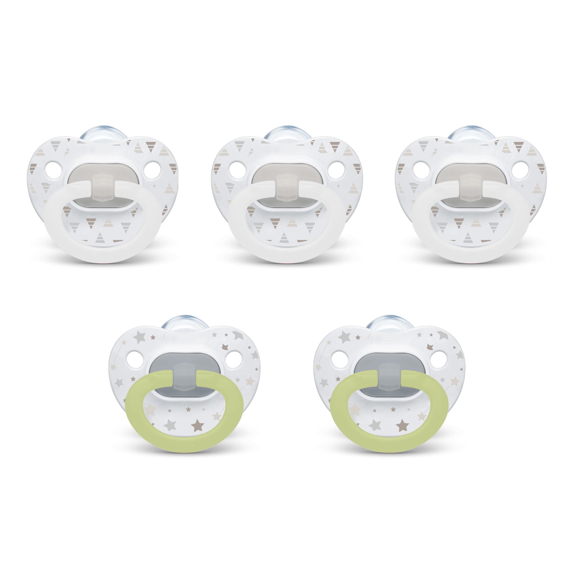 Chupetes de Ortodoncia NUK Atemporales Multicolor para Bebés 0-6 Meses