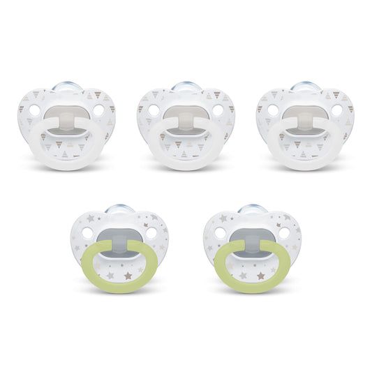 Chupetes de Ortodoncia NUK Atemporales Multicolor para Bebés 0-6 Meses