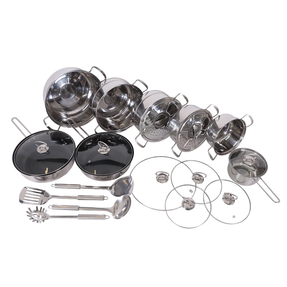 Bateria de Cocina Sofia Inox Acero Inoxidable 18 Piezas