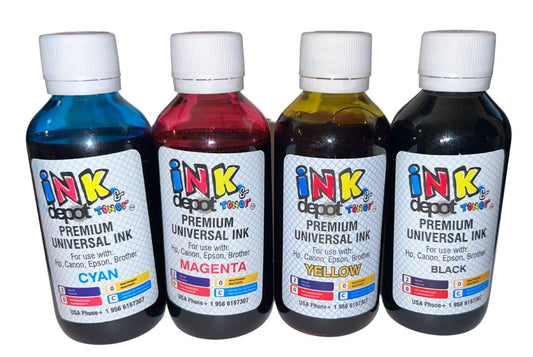 Tintas Universales Fotográficas Premium Ink Depot compatible para Impresoras Epson, Canon, Brother y HP