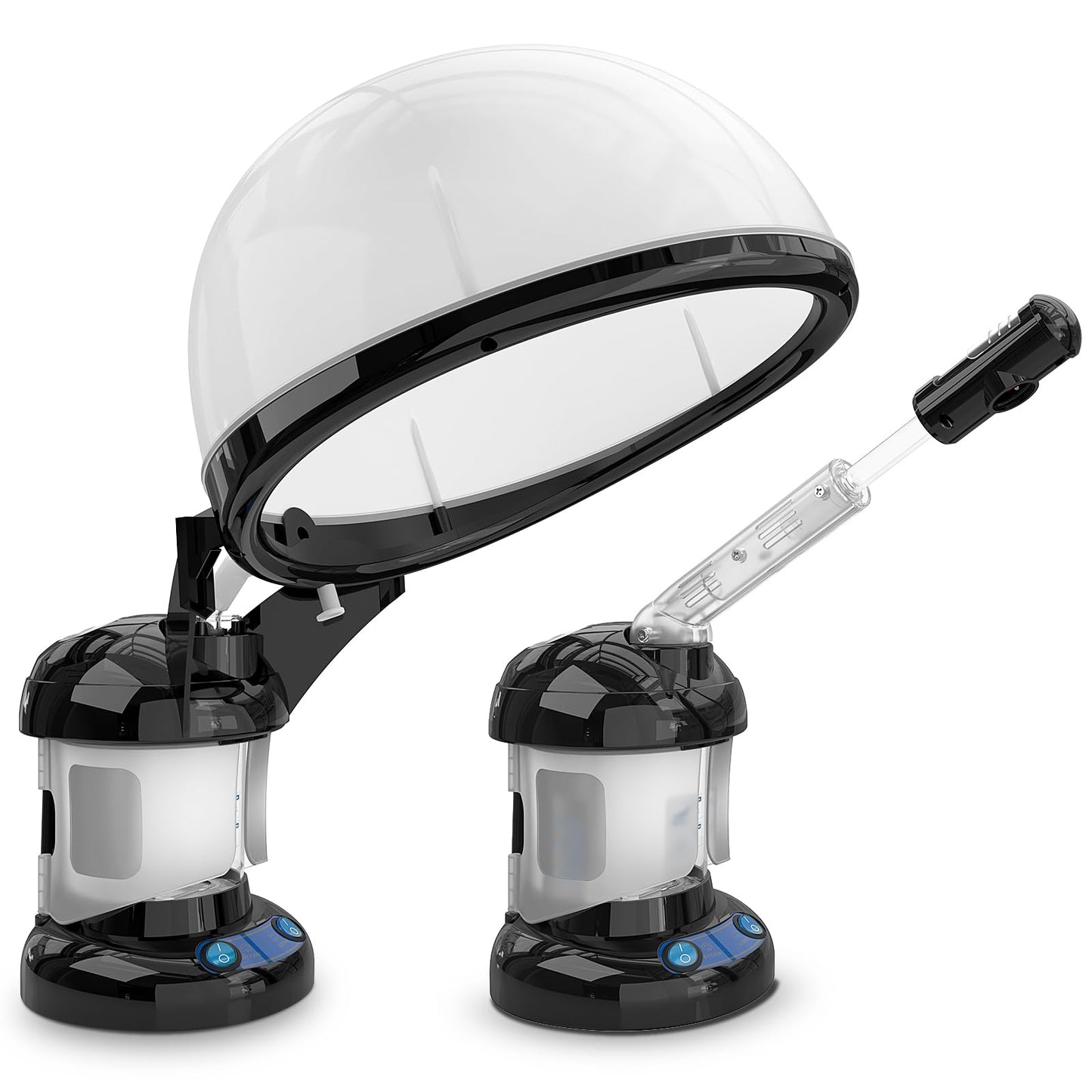 Kingsteam Evaporador de ozono máquina de vapor 2 en 1,Diseñado para el cuidado personal en casa y en el salón，negro